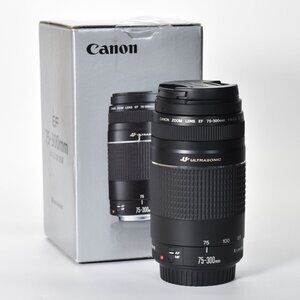 Canon EF 75-300mm f/4-5.6 III USM Telephoto Zoom Lens NEW  FACTORY SEALED